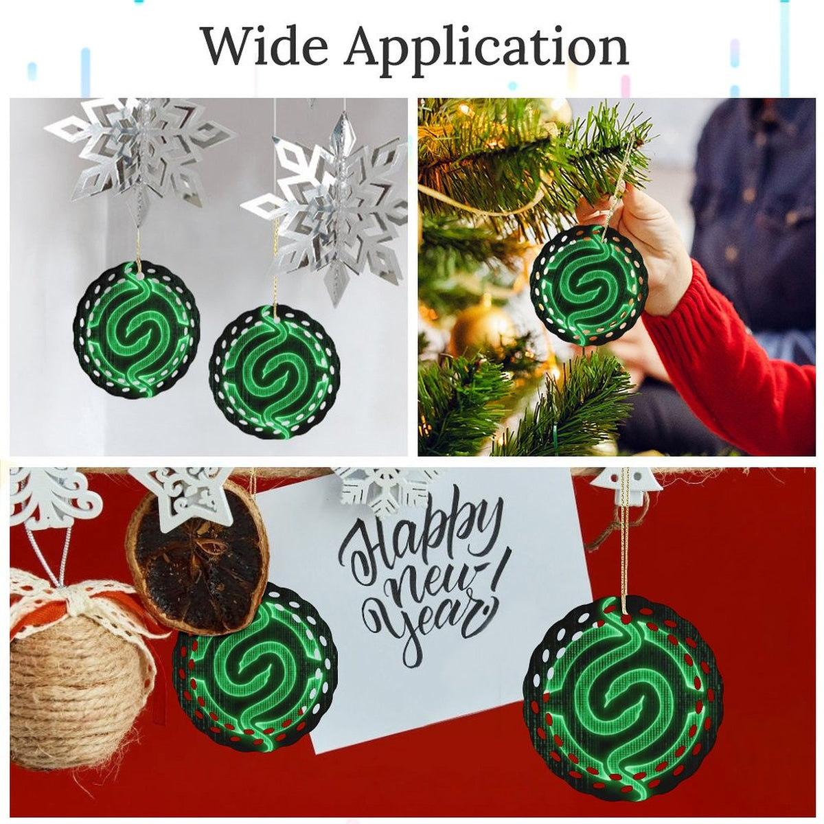 Design Round Ceramic Ornament (Made in USA)