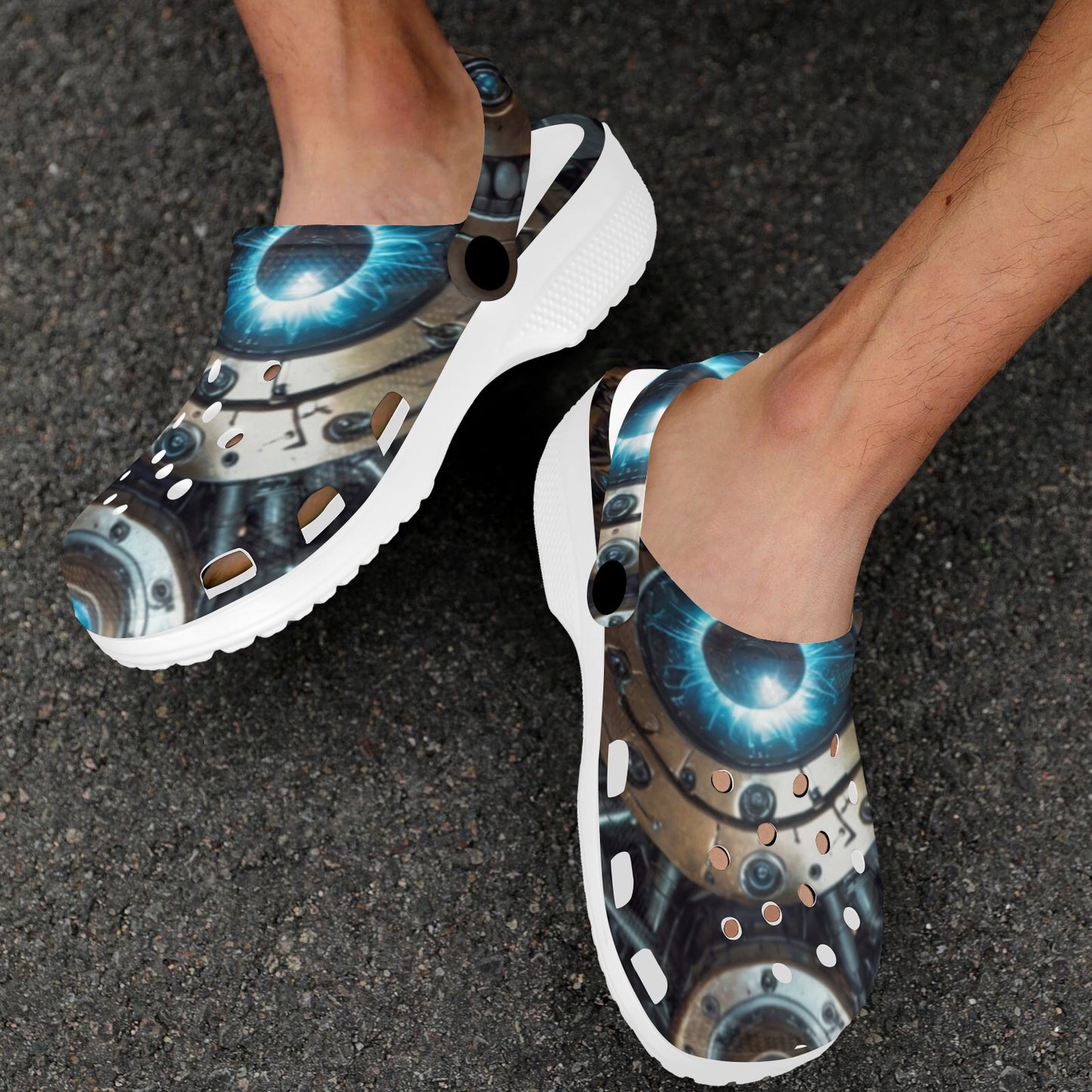 SssidewinderssS - Deliberately Dumbfounded Custom Print Adults Clogs