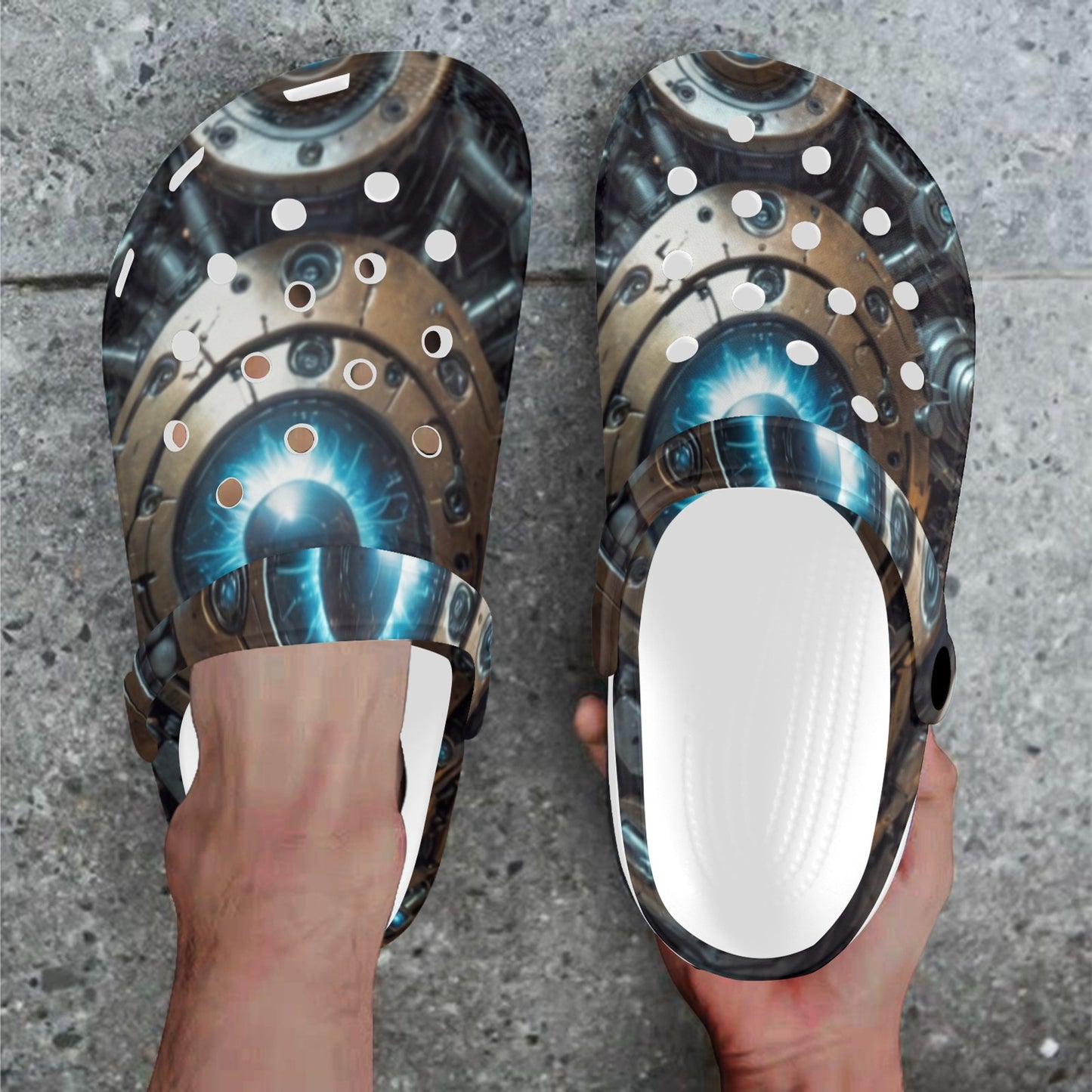 SssidewinderssS - Deliberately Dumbfounded Custom Print Adults Clogs