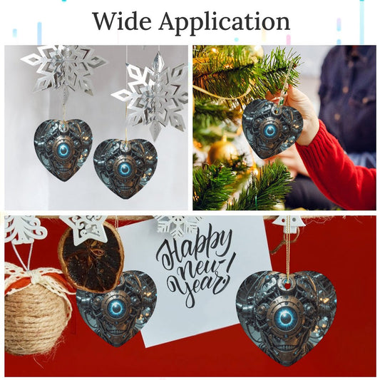 Design Heart-Shaped Ceramic Ornament (Made in USA)