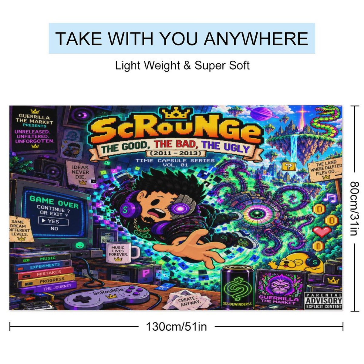 ScRouNGe – The Good, The Bad, The Ugly | Time Capsule All-Over Print Beach Towel