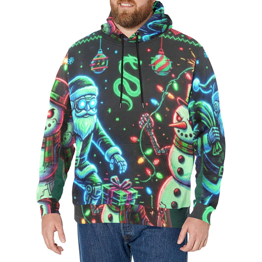 SssidewinderssS “Cyborg Santa Uprising” All-Over Print Hoodie – Christmas 2025 Edition