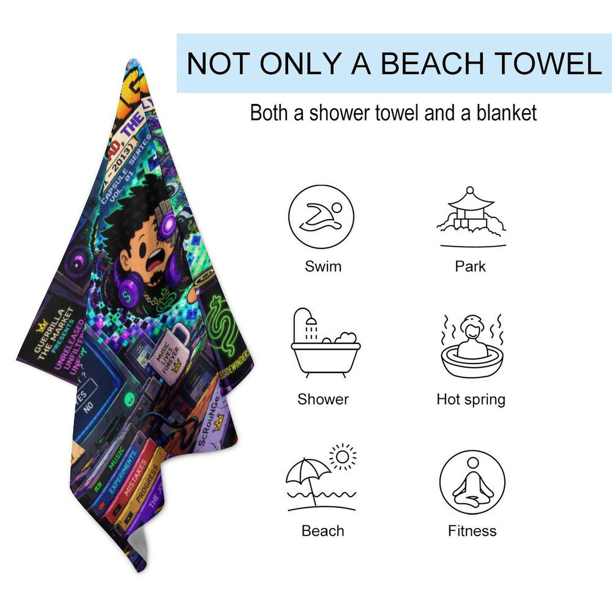 ScRouNGe – The Good, The Bad, The Ugly | Time Capsule All-Over Print Beach Towel