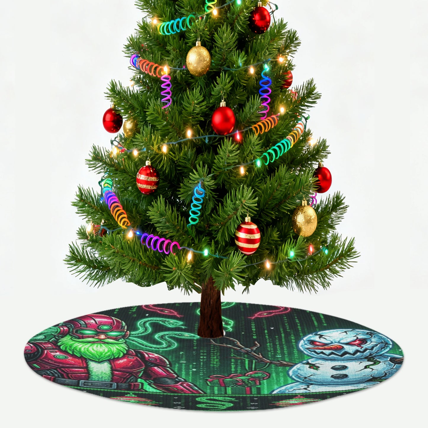 Guerrilla the Market _ SssidewinderssS _ X-MAS 2025 _ 09 Christmas Tree Skirt 48x48inch (Made in USA)
