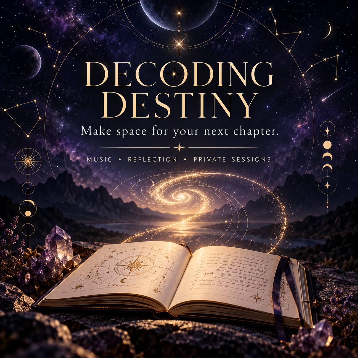 Make space for your next chapter — Decoding Destiny private sessions